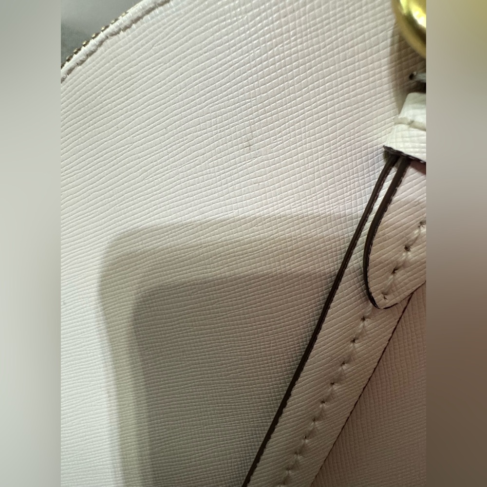 Coach Peyton Cora Domed Satchel in white - Picture 6 of 14